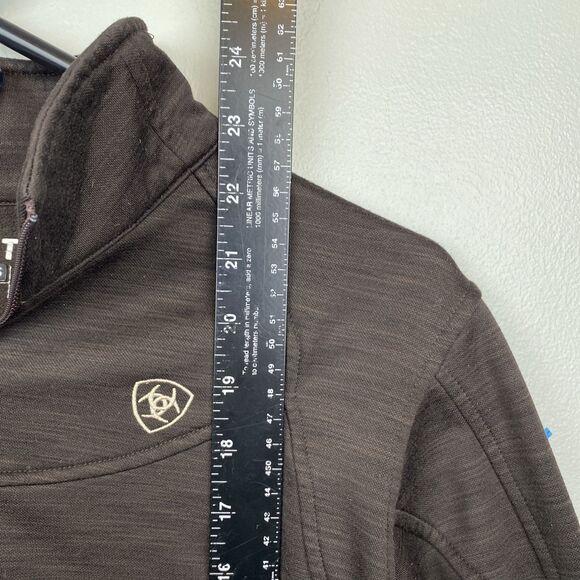 Ariat Tek Sweater Womens M Brown Long Sleeve 1/4 Zip Cold Series - Picture 10 of 11